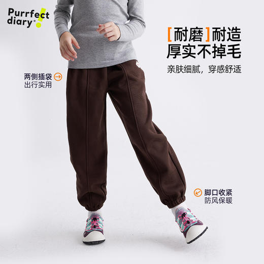 【“棒棒裤” 一条很好穿的卫裤】儿童加厚徽标百搭休闲裤 PDK2310 商品图2