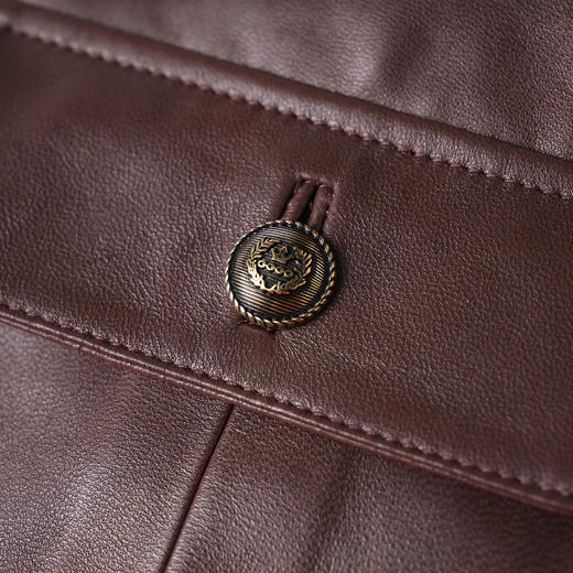 ROMI STUDIO“棕标甄选”西班牙进口植鞣绵羊皮短皮衣外套 431PS035 商品图3