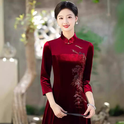 MYJ 105洋气礼服改良中式旗袍连衣裙 商品图0