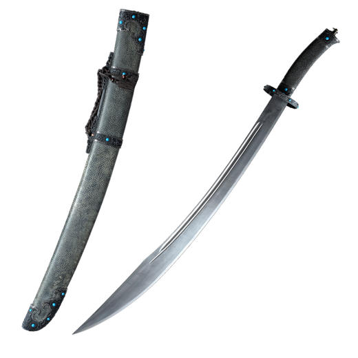 铁装锉银牛尾刀 沈州作品 龙泉沈广隆剑铺宝剑 武术太极刀传统刀 sgl-5039  未开刃 商品图6