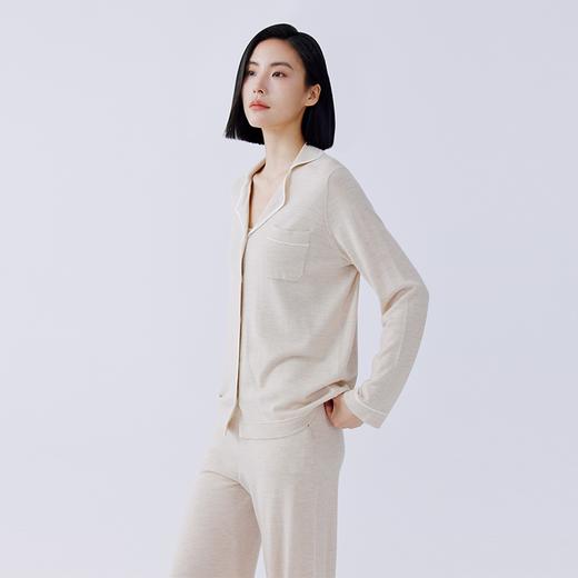 东黎 •精纺山羊绒女士开衫睡衣 4700 商品图1