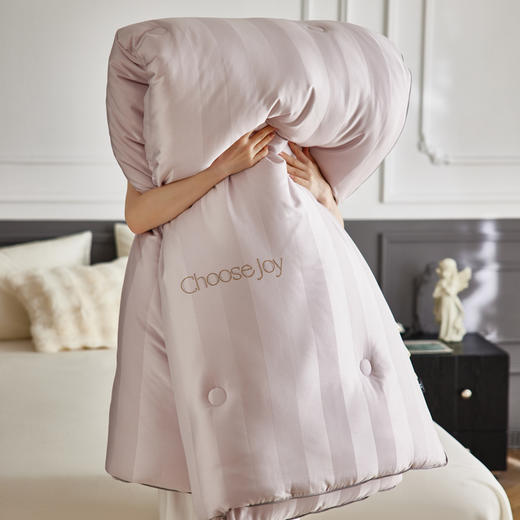 【双旦秒杀】自然醒天丝棉提花恒温调温功能纤维被芯双人春秋被单人加厚保暖冬被TD（不参与优惠券） 商品图10