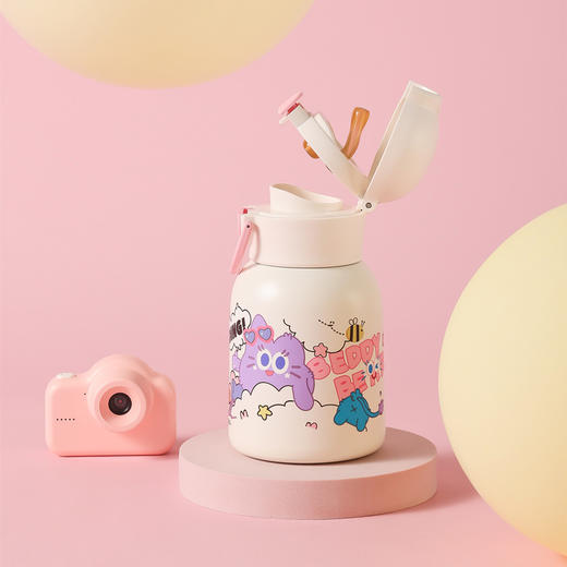 杯具熊妙趣儿童杯-欢乐一丁系列双饮杯480ml 商品图3