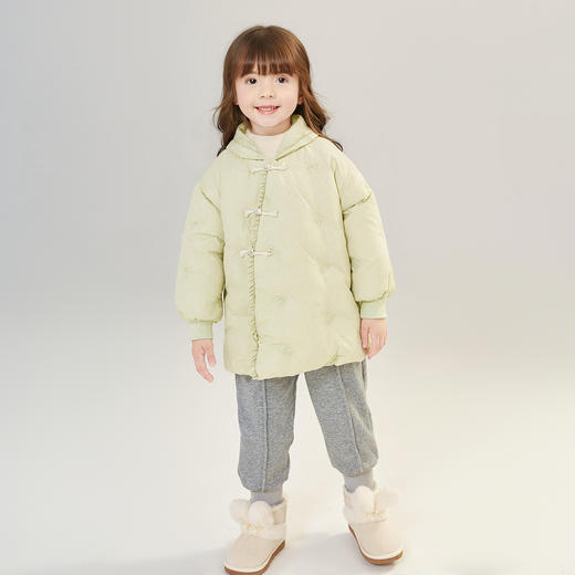 笛莎女童羽绒服2024冬季新款儿童中长款羽绒服 商品图1
