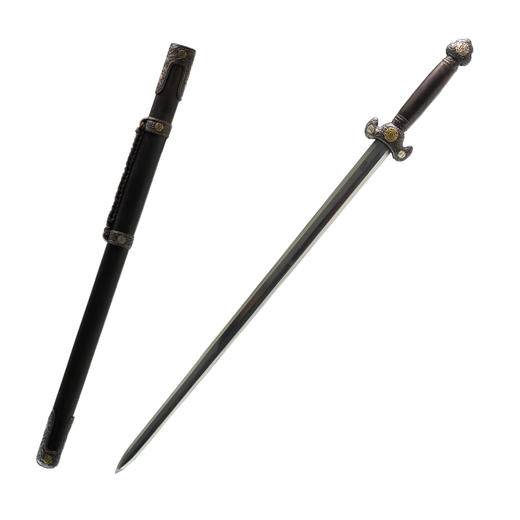 长寿剑 手工传统 龙泉沈广隆宝剑 收藏镇宅宝剑 未开刃 sgl-3155 商品图6