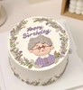 【臻品系列】---【平面手绘最爱的奶奶】祝寿生日蛋糕 商品缩略图0