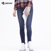 波顿紧身牛仔裤女冬季保暖女裤修身高腰显瘦铅笔小脚裤子LE217519 商品缩略图2
