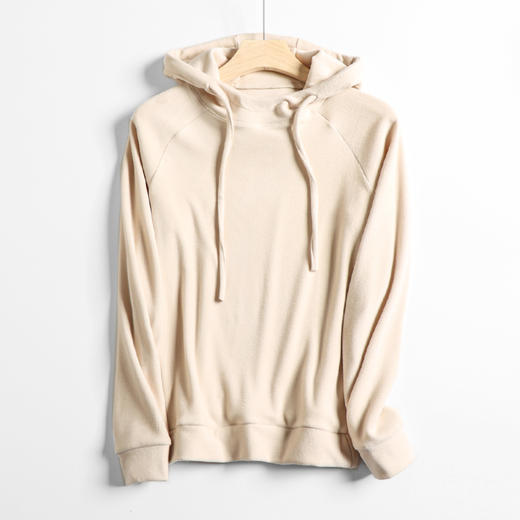 德绒膨体抑菌柔软亲肤连帽打底衫女 A10310 商品图6