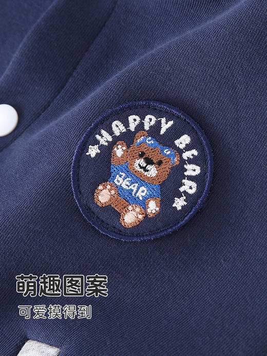 【多色可选，简单穿出彩】春秋款儿童外套 男童宝宝棒球服 女童上衣休闲外套 婴儿小童衣服童装 萌趣图案 可爱摸得到-QQ 商品图2