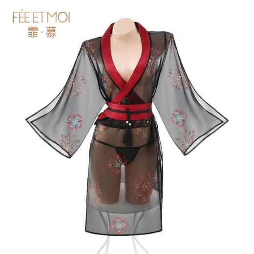 霏慕 日式魅影印花和服套装情趣内衣性感古风床上战衣6628 商品图4