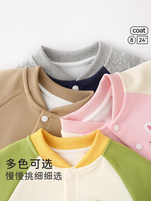 【舒适棒球服，敲百搭~】春秋款婴儿外套 宝宝棒球服 春季儿童上衣幼儿开衫 外套衣服童装 百搭新高度 get单穿内搭-QQ 商品图2