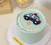 【臻品系列】---手绘【警车】警察节蛋糕 商品缩略图0