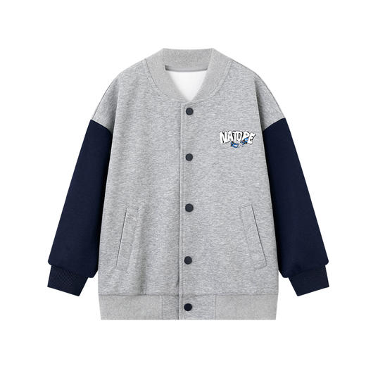 【团购价89.9】多多家男童棒球服外套春秋季2024新款儿童中大童恐龙撞色秋装上衣9698 商品图3