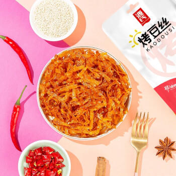 源氏辣条网红休闲零食小吃 办公室宿舍豆干制品 烤豆丝65g 商品图0