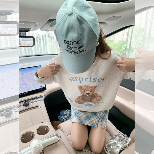 <曾小咸推荐>2.20现货秒杀 ！微信超特价！可爱小熊印花卫衣 日常149.99 立减70 秒杀79.99！！ 商品图2