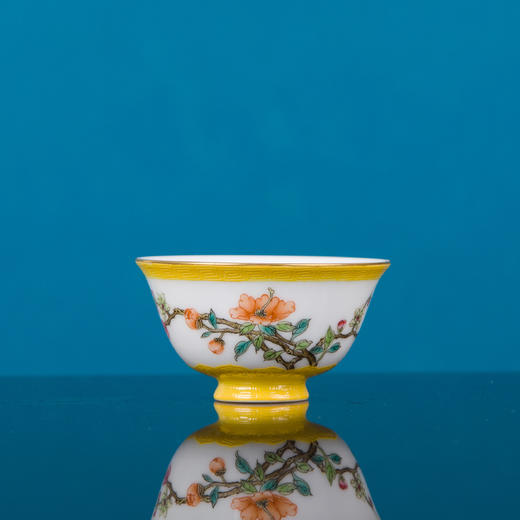 黄地扒花粉彩绵绣吉祥杯6头茶具 商品图4