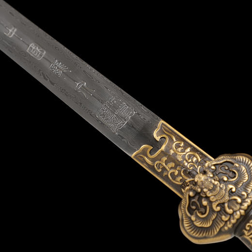 小金福剑 沈广隆剑铺 龙泉沈广隆宝剑镇宅宝剑龙泉沈广隆剑传统剑 sgl-7007  未开刃 商品图3