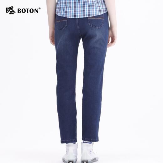 波顿女士女士浅蓝色牛仔裤秋冬季直筒修身裤子LE210519 商品图1