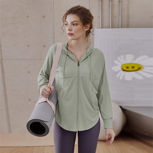 2024新款防晒衣女款夏季轻薄瑜伽服跑步健身上衣运动外套防晒  KML 000 商品图3