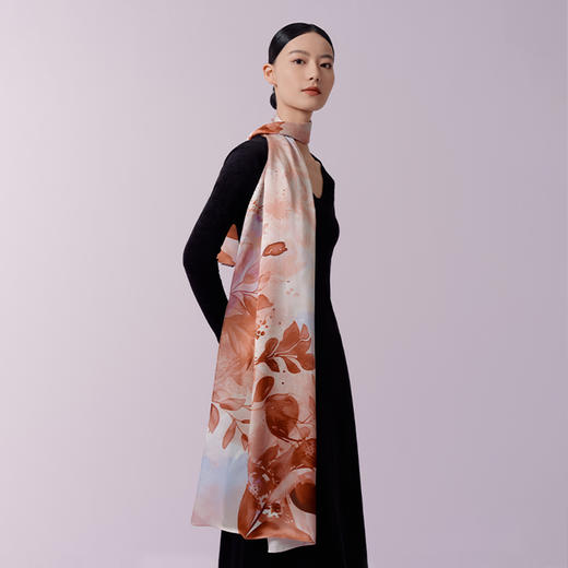 万事利“浮衫盈”双面印花长巾 商品图2