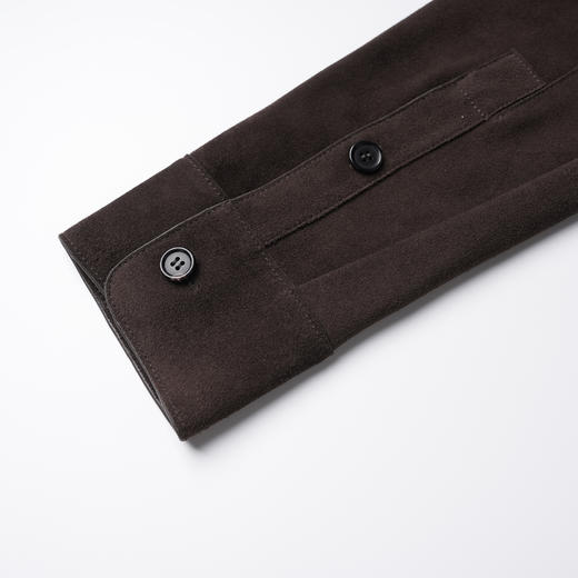 ROMI STUDIO“棕标甄选”埃塞俄比亚混种羊皮绒面皮衣外套 441P8057 商品图4