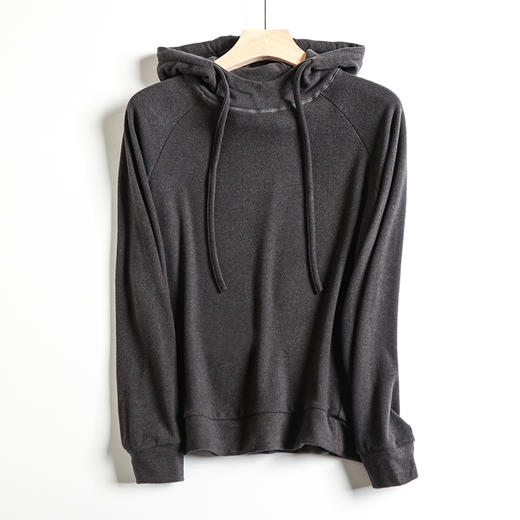 德绒膨体抑菌柔软亲肤连帽打底衫女 A10310 商品图5