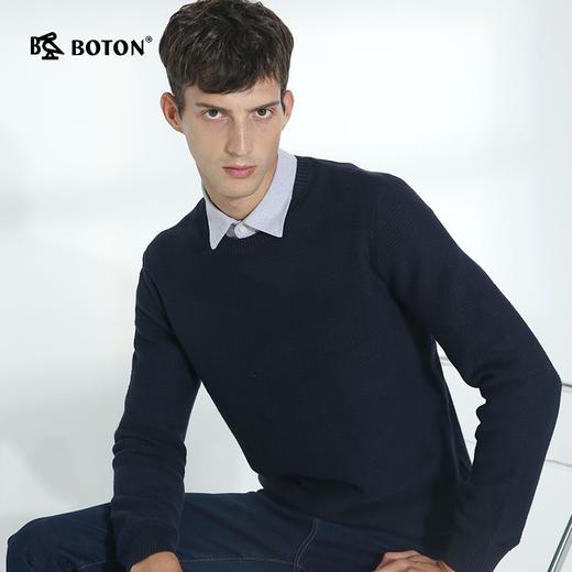 波顿秋冬毛衣男士山羊绒打底衫羊毛衫休闲潮牌大码毛衣男MU725319 商品图3