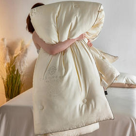 自然醒金钻羊绒蛋白纤维被高档轻柔透气春秋被轻奢提花被加厚被胎保暖秋冬被芯TD