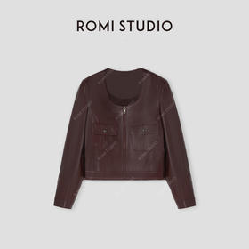 ROMI STUDIO“棕标甄选”西班牙进口植鞣绵羊皮短皮衣外套 431PS035