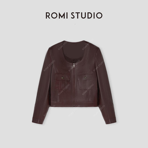 ROMI STUDIO“棕标甄选”西班牙进口植鞣绵羊皮短皮衣外套 431PS035 商品图0