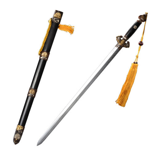 富贵牡丹剑 龙泉沈广隆剑铺宝剑  镇宅礼品剑收藏剑 sgl-3131未开刃 商品图5