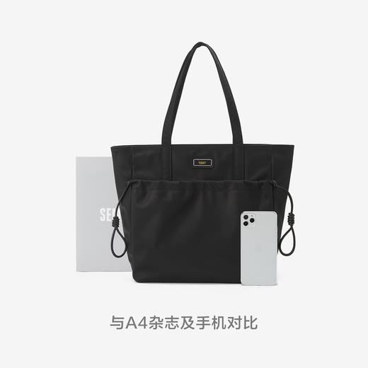 森马质感托特包女2024新款轻便大容量电脑包单肩包简约通勤手提包 商品图4