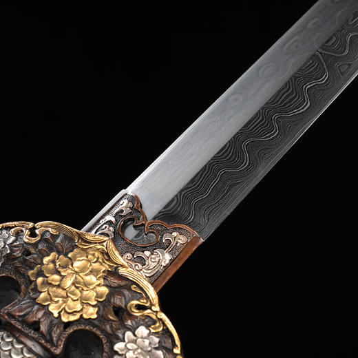 富贵牡丹剑 龙泉沈广隆剑铺宝剑  镇宅礼品剑收藏剑 sgl-3131未开刃 商品图6