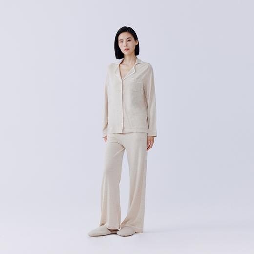 东黎 •精纺山羊绒女士开衫睡衣 4700 商品图2