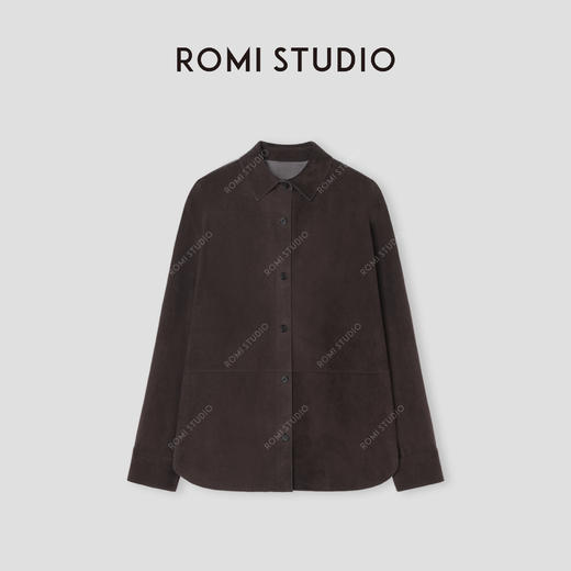ROMI STUDIO“棕标甄选”埃塞俄比亚混种羊皮绒面皮衣外套 441P8057 商品图0