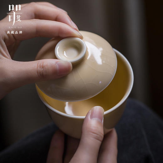 问鼎器度汝窑秋容盖碗（缺货） 商品图1