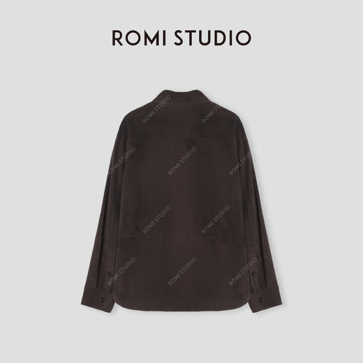 ROMI STUDIO“棕标甄选”埃塞俄比亚混种羊皮绒面皮衣外套 441P8057 商品图1