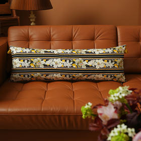 复古花卉系列长条靠包抱枕复古床头夹腿睡觉客厅轻奢高级感可拆洗