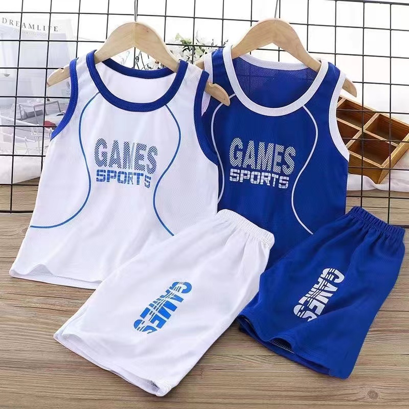 【清仓！任选2套】拟家儿童速干套装 背心短袖男女童款 A类品质 速干网眼面料排汗吸湿