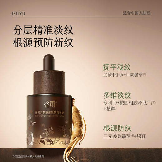 【淡旧纹·防新纹】谷雨山参大精华 御时灵参胶原紧颜精华液 商品图2