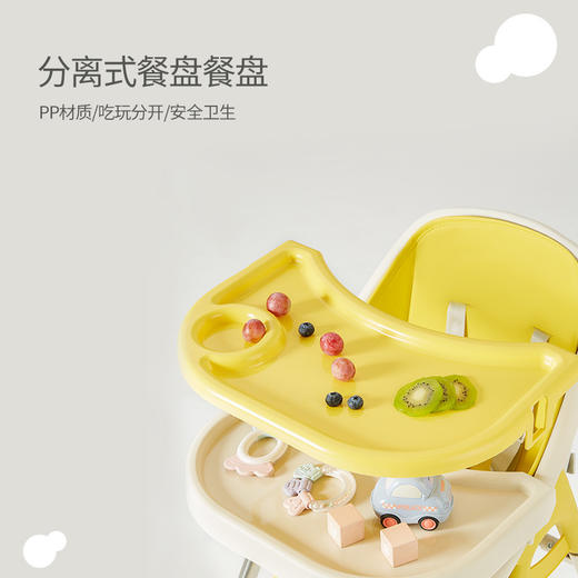 【自食其力 优雅就餐 给宝宝十足的安全保护】宝宝餐椅酒店家用便携式 儿童婴儿椅子饭桌吃饭餐桌座椅 高低调节实用方便 高脚椅可调节 高低吃饭/喂饭轻松切换-QQ 商品图3