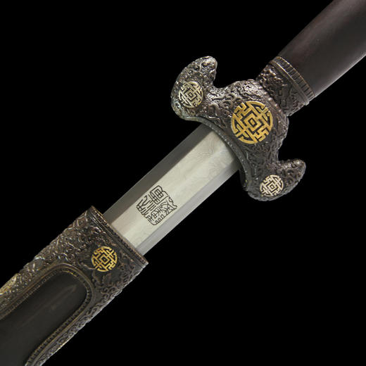 长寿剑 手工传统 龙泉沈广隆宝剑 收藏镇宅宝剑 未开刃 sgl-3155 商品图4