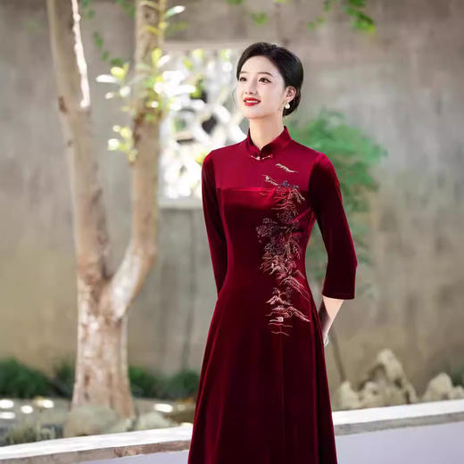 MYJ 105洋气礼服改良中式旗袍连衣裙 商品图2