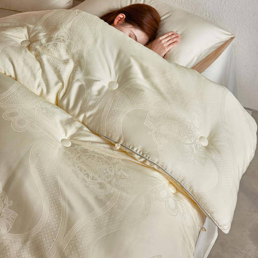 自然醒金钻羊绒蛋白纤维被高档轻柔透气春秋被轻奢提花被加厚被胎保暖秋冬被芯TD 商品图7