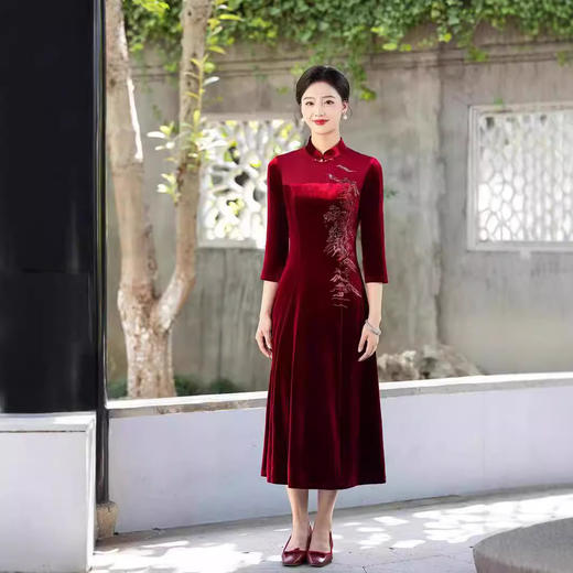 MYJ 105洋气礼服改良中式旗袍连衣裙 商品图4