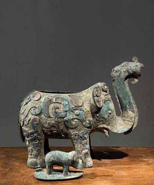 青铜龙凤饕餮纹大象尊，顺丰包邮 商品图2