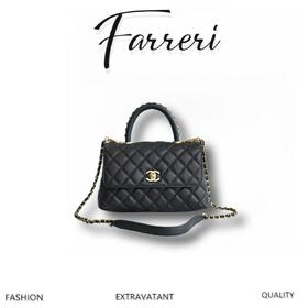 香奶奶 23P   黑色金扣 小号 正品皮