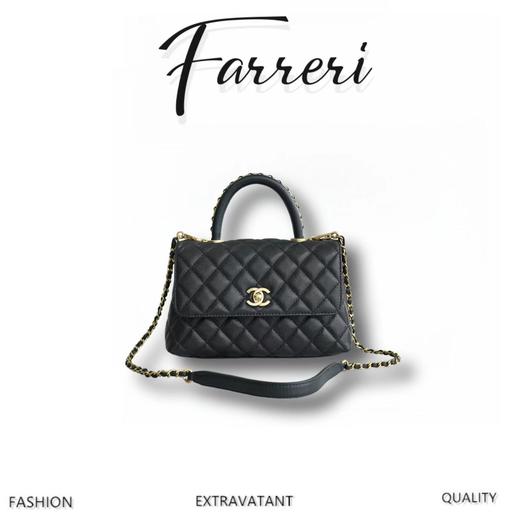 香奶奶 23P   黑色金扣 小号 正品皮 商品图0