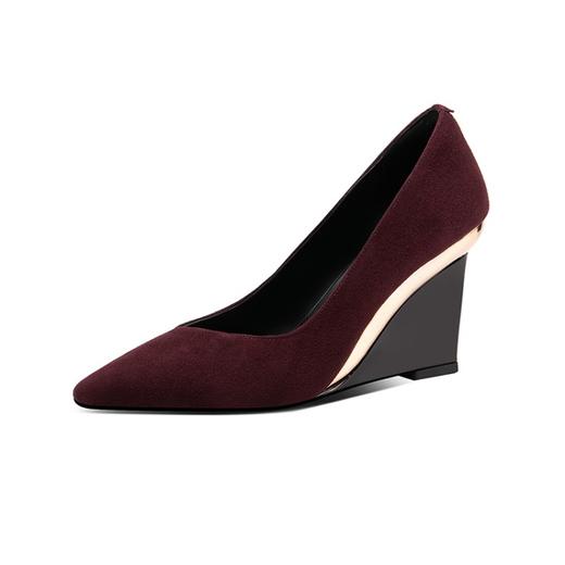 【预售5天】坡跟单鞋高跟鞋QS  A512 商品图4