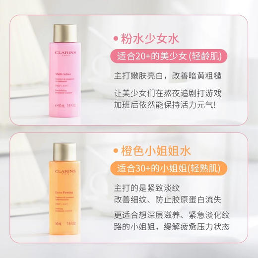 【专柜小样】法国 Clarins娇韵诗 青春赋活少女精华水 粉水 50ml 商品图2